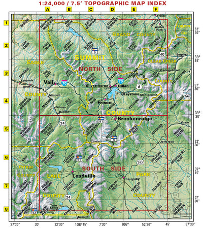 Summit County Trails Map - 7th edition