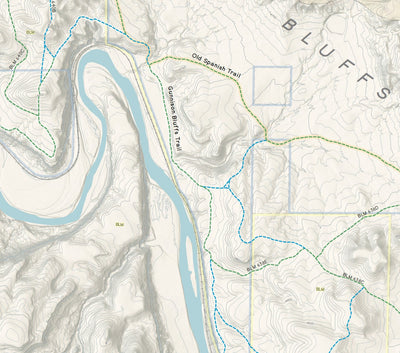 Gunnison Bluffs Trail System Map