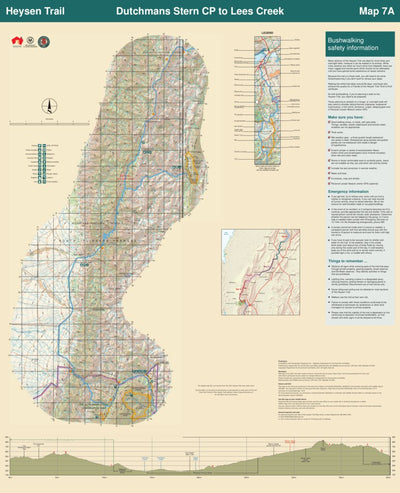 Heysen Trail map 7a - Dutchmans Stern Conservation Park to north of Mount Arden
