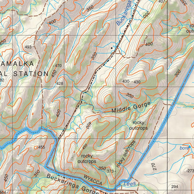 Heysen Trail map 7b - North of Mount Arden to Willochra Creek