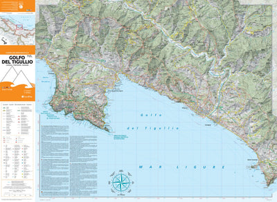 Golfo del Tigullio hiking map 1:25000 n.713