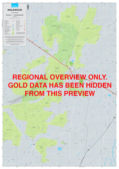 Inglewood - Gold Prospecting Map