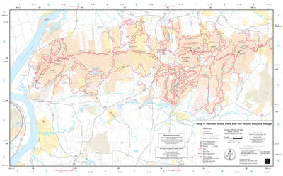 AMC Mount Holyoke Range and Skinner State Park Massachusetts trail map 11th edition