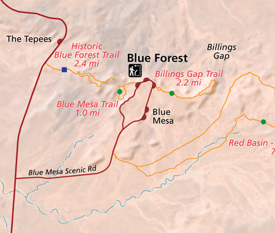 Petrified Forest National Park - NPS Map - Hike Arizona