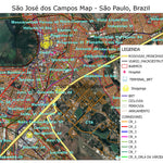 Map São José dos Campos SP
