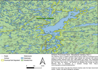 Ontario Provincial Park: Woodland Caribou Map Bundle