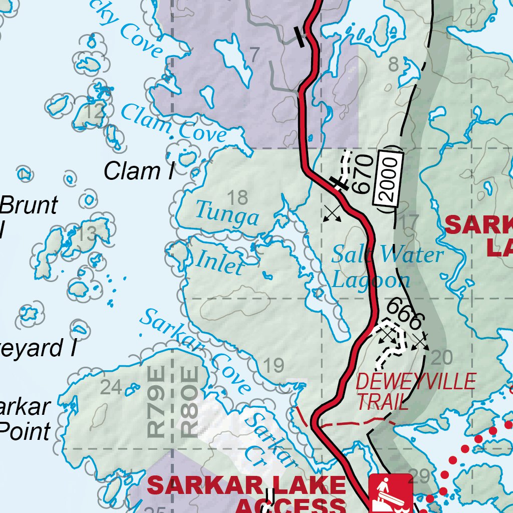 Prince Of Wales Island (North Side) Map by US Forest Service R10