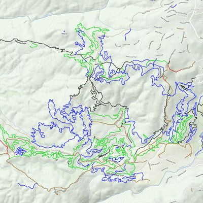 Idyllwild and Palm Springs - Trail Steepness Map