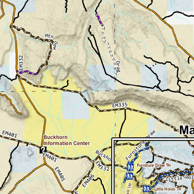 Non-Motorized Trails Map, Emery County, Utah