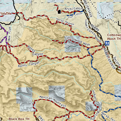 Non-Motorized Trails Map, Emery County, Utah