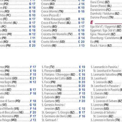 Italie Nord-Est - Index