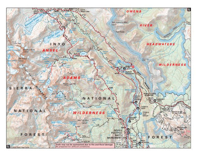 John Muir Trail Map #5