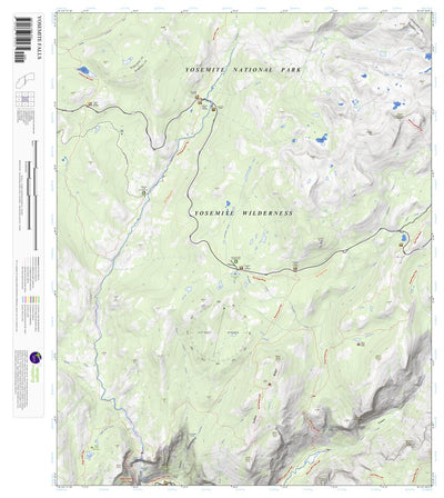 Yosemite Falls, California 7.5 Minute Topographic Map
