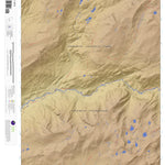 Ten Lakes, California 7.5 Minute Topographic Map - Color Hillshade