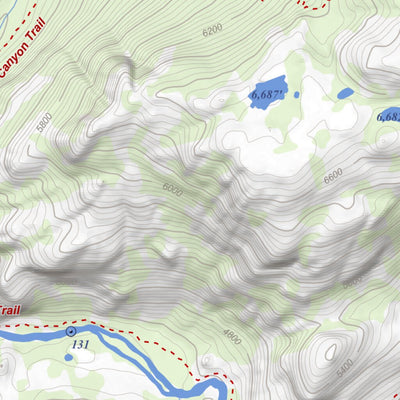 Ten Lakes, California 7.5 Minute Topographic Map