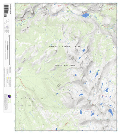 Merced Peak, California 7.5 Minute Topographic Map