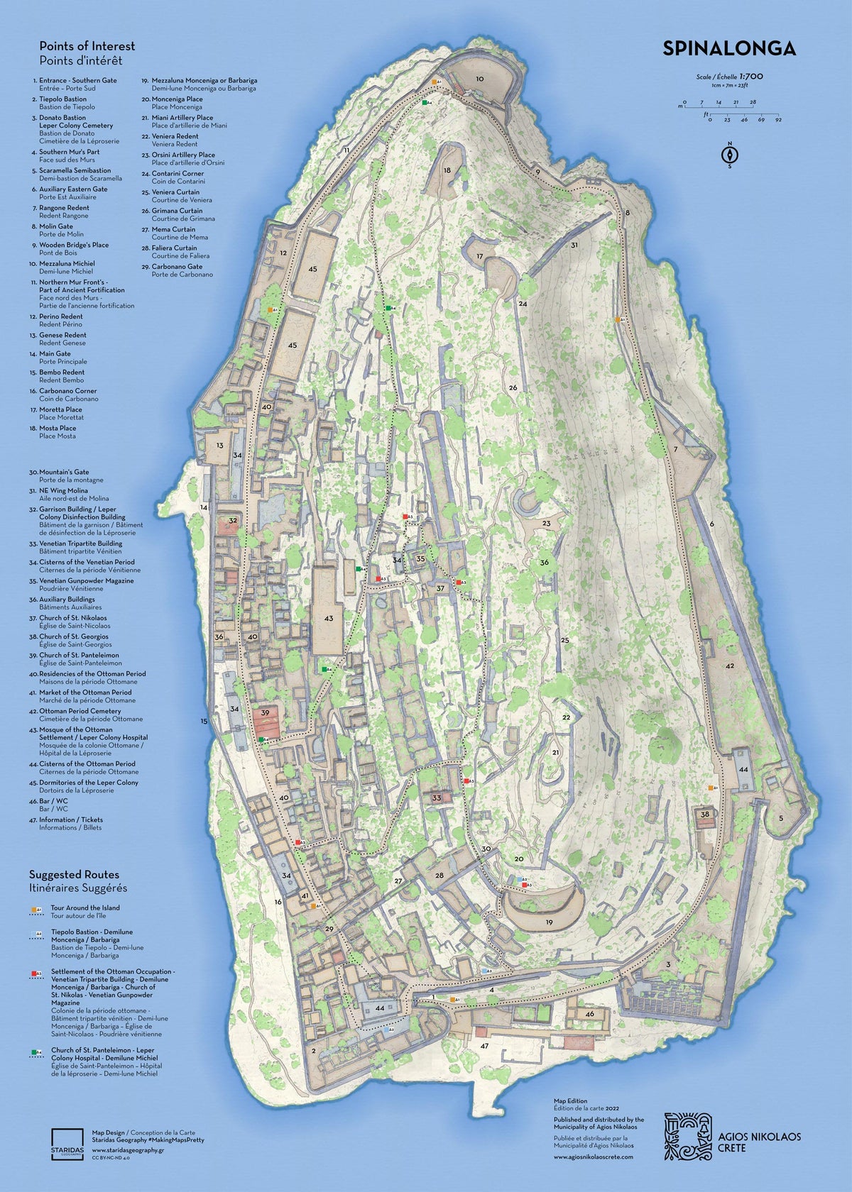 Spinalonga Map by Agios Nikolaos Crete | Avenza Maps