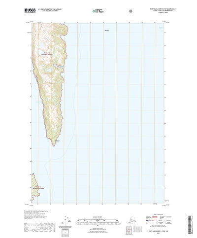 Port Alexander C-2 SW, AK (2021, 25000-Scale) Preview 1