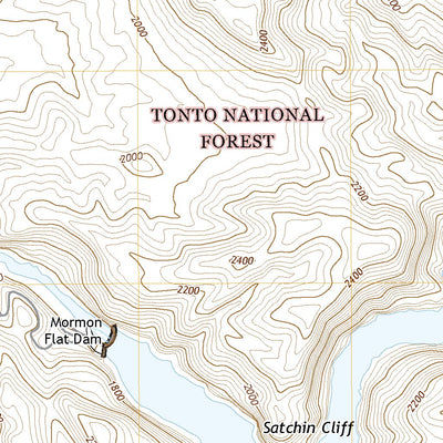 Mormon Flat Dam, AZ (2021, 24000-Scale) Preview 2