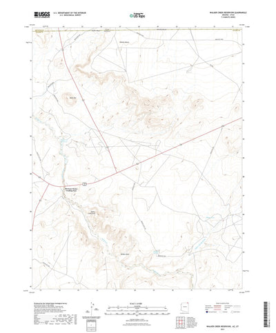 Walker Creek Reservoir, AZ (2021, 24000-Scale) Preview 1