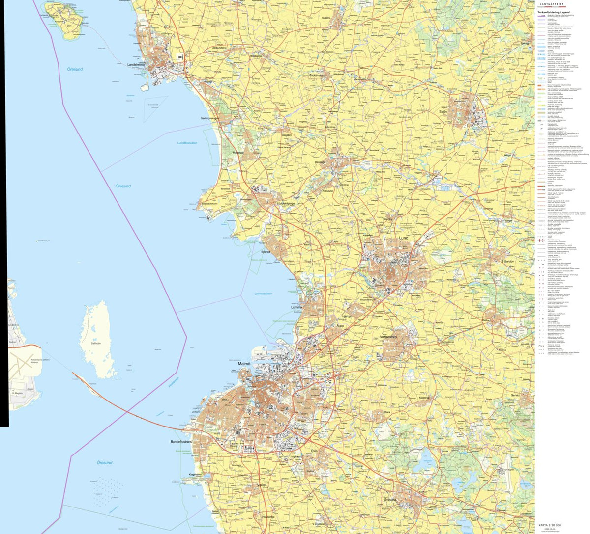 Malmö Map by Lantmateriet | Avenza Maps