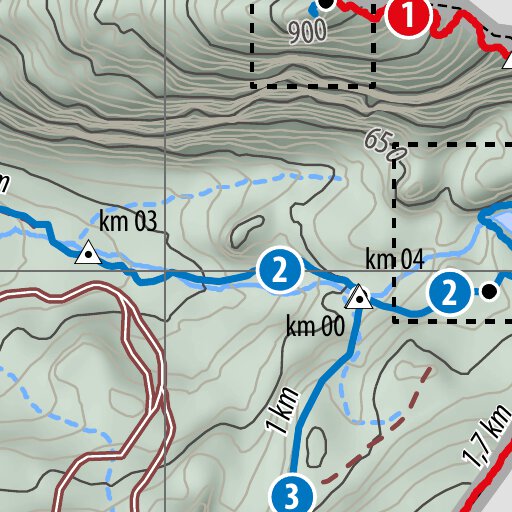 Carte du secteur de la montagne de Marbre Map by Rando Quebec | Avenza Maps