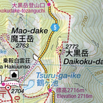 Norikura-dake 乗鞍岳 Hiking Map (Chubu, Japan) 1:25,000