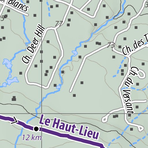 Prêt-à-Partir | Boucle du Haut-Lieu Map by Rando Quebec | Avenza Maps