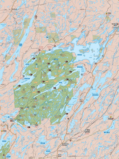 Frontenac Provincial Park Map Ontario