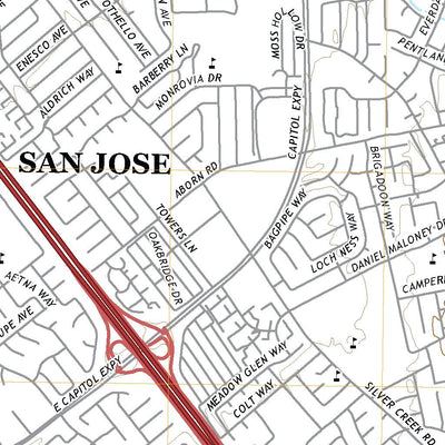San Jose East, CA (2021, 24000-Scale) Preview 2