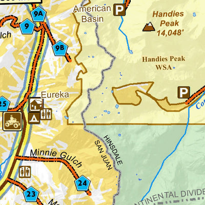 Alpine Loop Backcountry Byway Travel Map