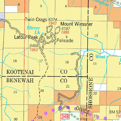 Idaho Panhandle National Forests - Coeur D' Alene National Forest Visitor Map 2013