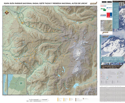 Radal 7 tazas y Altos de Lircay - Mapa-guía Andeshandbook