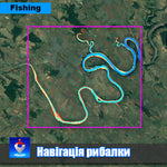 Дністровське водосховище (Макарівка-Атаки). Карта глибин.