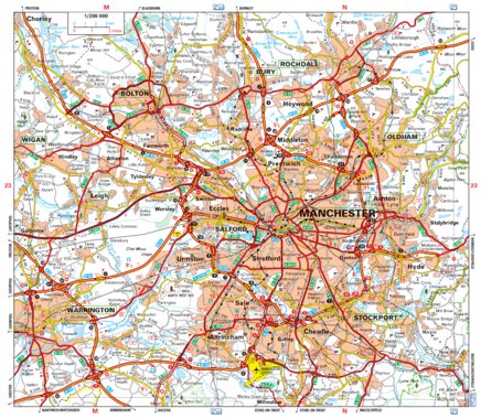 Wales, South West England, Midlands - Manchester