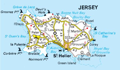 Wales, South West England, Midlands - Jersey