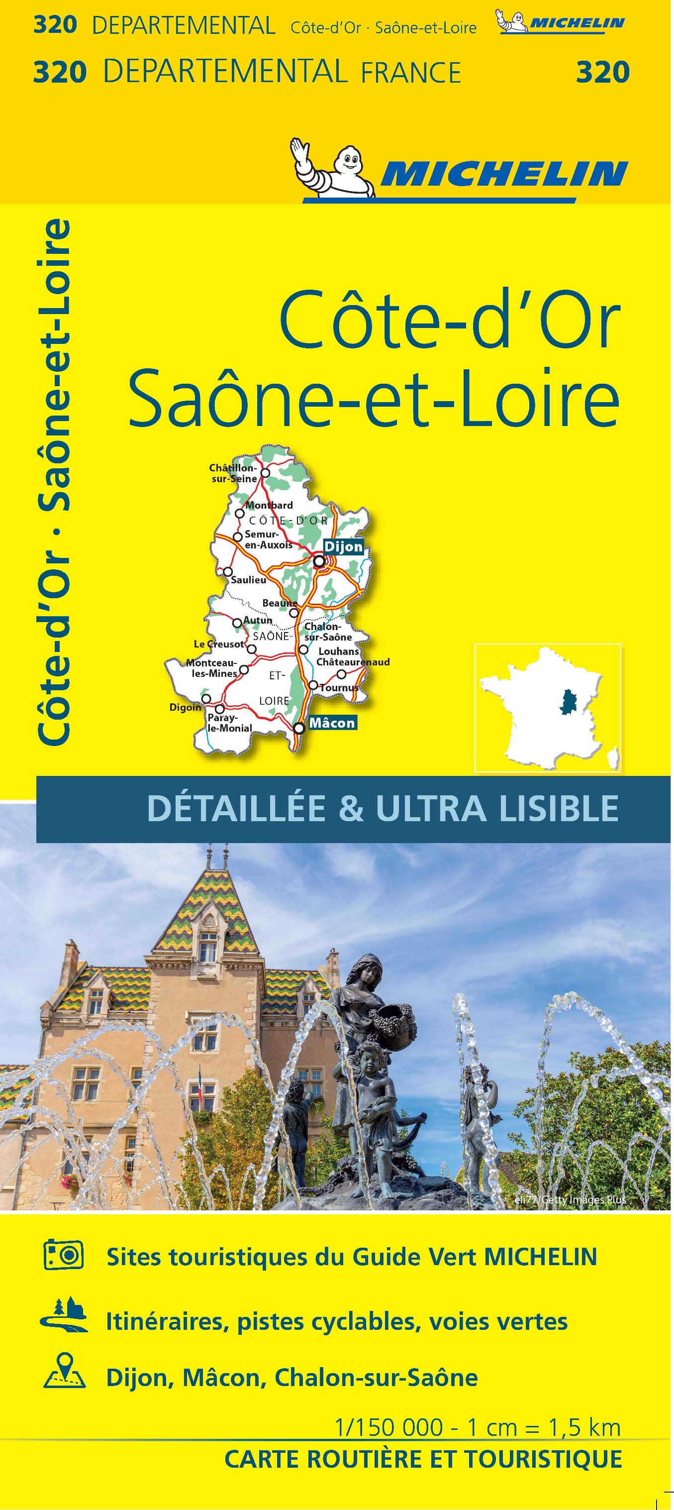 Delegatie draad zacht Côte-D'Or, Saône-Et-Loire map by Michelin | Avenza Maps