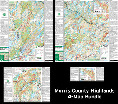 Morris County Highlands (4-Map Bundle) : 2023 : Trail Conference