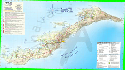 Amorgos, Cyclades [Hiking Map 1:32.000]