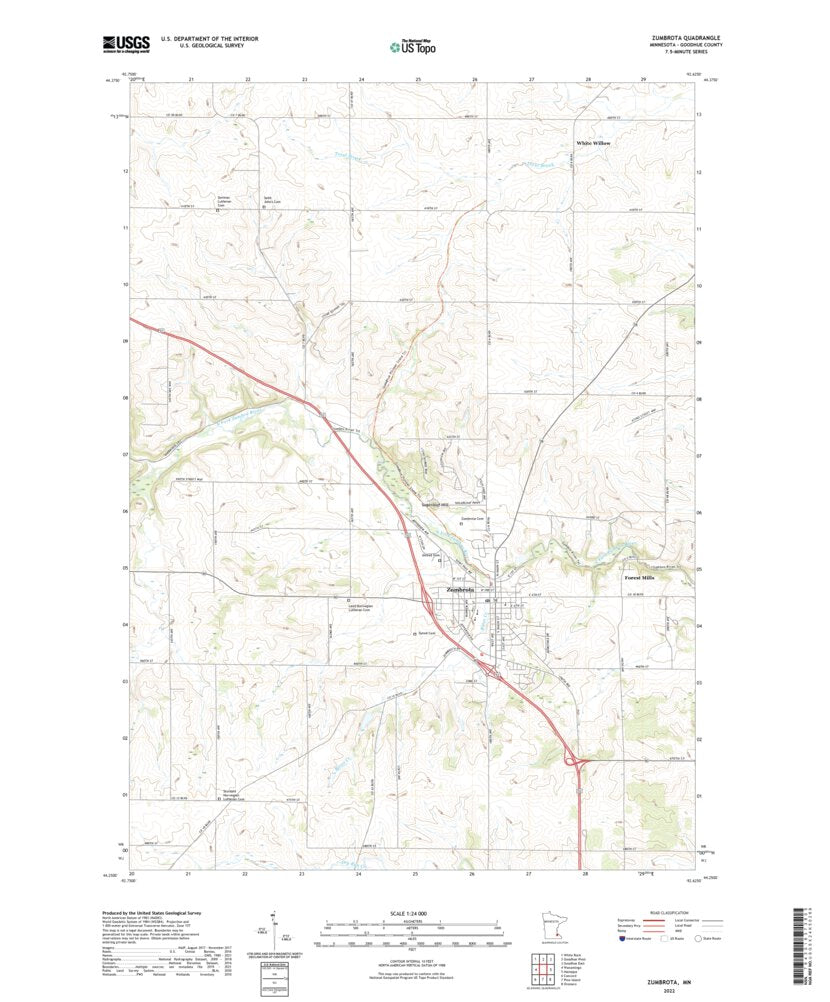 Zumbrota, MN (2022, 24000Scale) Map by United States Geological Survey