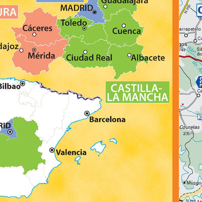 Espana Centro : Extremadura, Castilla-La Mancha, Madrid - Index