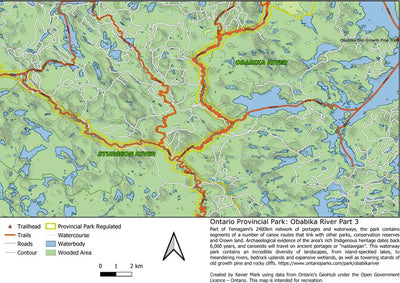 Ontario Provincial Park: Obabika River Map Bundle