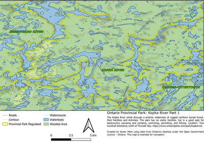 Ontario Nature Reserve: Kopka River Map Bundle