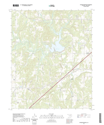 Heyburn Reservoir, OK (2022, 24000-Scale) Preview 1