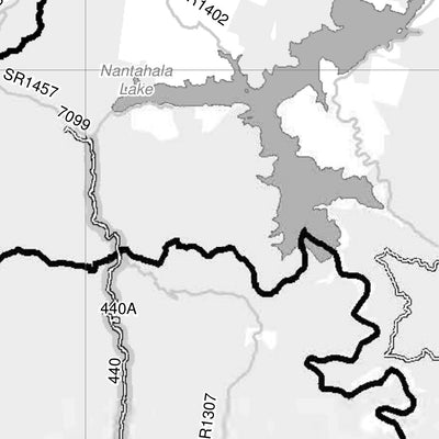 Motor Vehicle Use Map, MVUM, Cheoah District, Nantahala National Forest