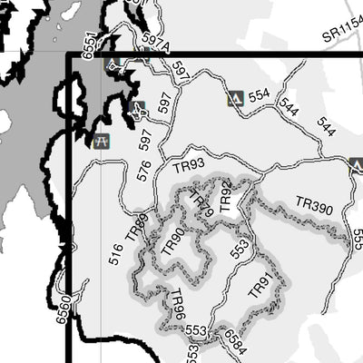 Motor Vehicle Use Map, MVUM, Uwharrie National Forest