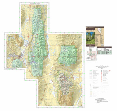 Humboldt-Toiyabe National Forest Ely Ranger District East Side Forest Visitor Map 2022