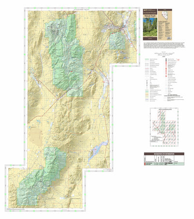 Humboldt-Toiyabe National Forest Ely Ranger District West Side Forest Visitor Map 2022
