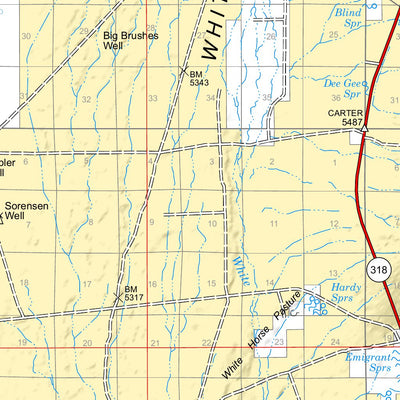 Humboldt-Toiyabe National Forest Ely Ranger District West Side Forest Visitor Map 2022