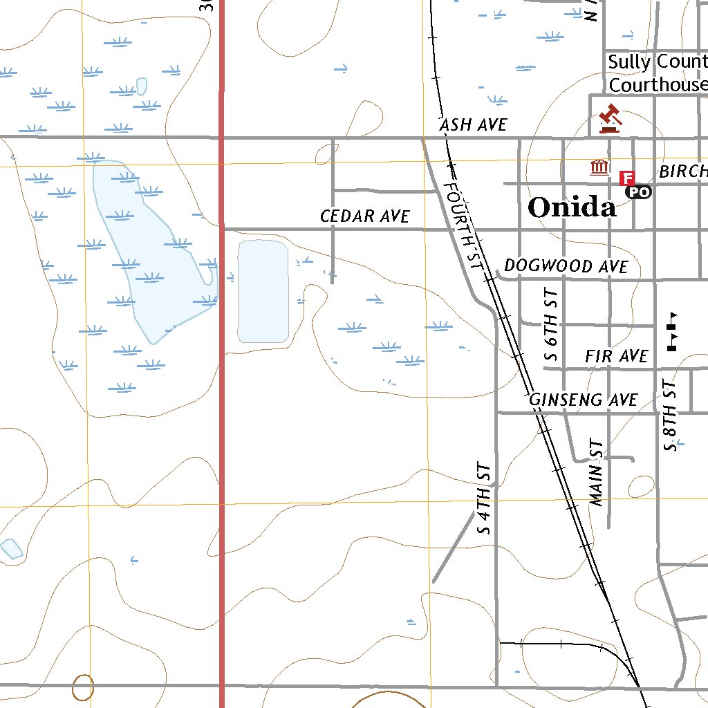 Onida, SD (2021, 24000-Scale) Map by United States Geological Survey ...